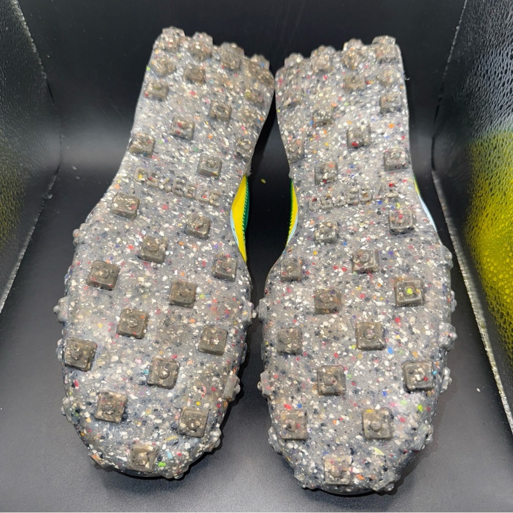 Size 7.5 - Nike Waffle Racer Crater Yellow Strike Roma Green Wmns, Clean, No Box - Picture 9 of 10
